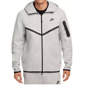 Nike Men's Tech Jacket Fleece Full-Zip Windrunner Hoodie XXL Gray